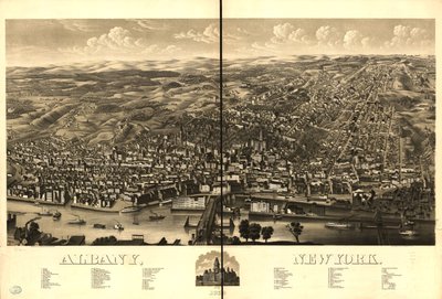 Albany, New York 1879 by H.H. Rowley and Co.; Beck and Pauli