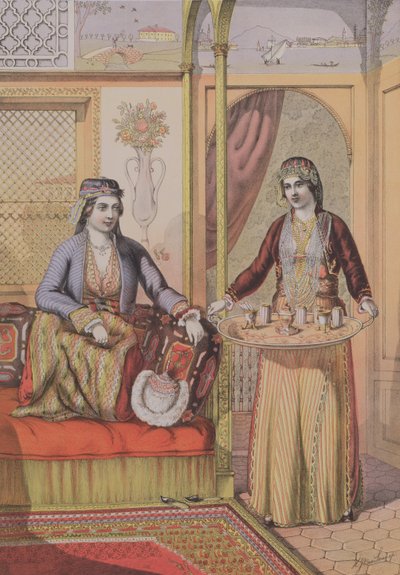 Armenian Ladies at Home, engraved by Charles Parsons, 1862 by H.J. van Lennep
