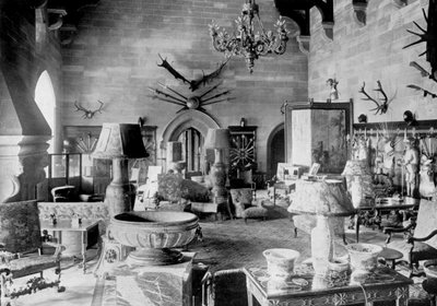 The Great Hall, Warwick Castle, 1924-1926 by HN King