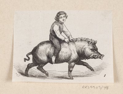 Illustration of "The Metal Pig" in H.C. Andersen, "Fairy Tales and Stories", Volume 1 by H.P. Hansen