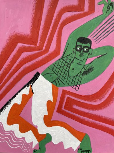 Green Man Dancing by HUGO