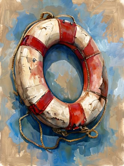 Weathered Life Buoy by HUGO