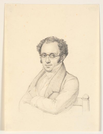 Portrait of Notary Public, Professor, Councillor Nicolai Christian Levin Abrahams by H.W. Bissen