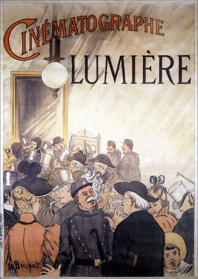 Advertising Poster by H. Brispot for the Cinematograph of the Lumière Brothers, Beginning of the 20th Century by H. Brispot