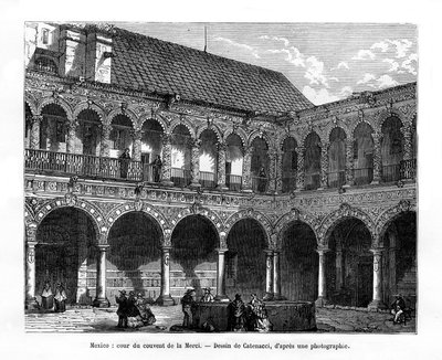 Court of the Convent of Mercy, Mexico by H. Catenacci