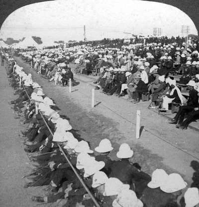 Watching a Football Match Between the Lancashire Fusiliers and Border Regiments, Delhi by H. D. Girdwood