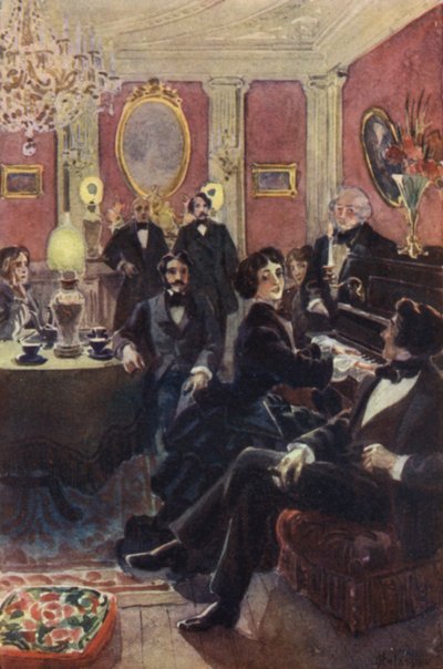 She Sat Down to the Piano and Struck the First Notes to a Polka by H. Delaspre