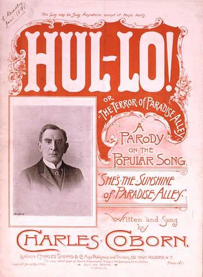 Front Cover of the Music Score for 