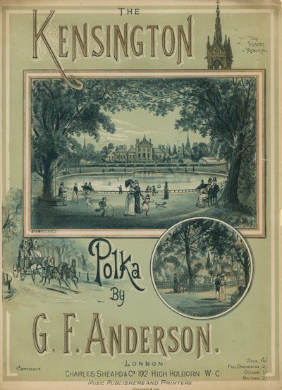 Musical Score for The Kensington Polka by G F Anderson by H. G. Banks