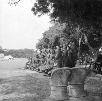 HM Amir, Lord Kitchener and Staff, Agra, India by H. Hands and Son