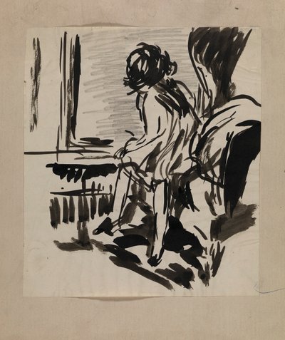 Untitled (Seated Figure) by H. Lyman Sayen