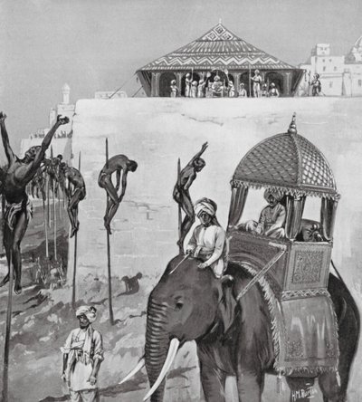 A Savage Lesson by H. M. (after) Burton