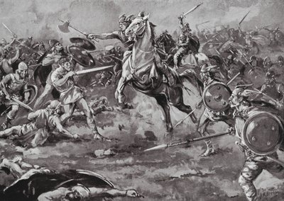The Franks aid in defeating the Huns by H. M. (after) Burton