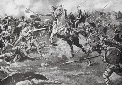 The Franks aid in defeating the Huns by H. M. (after) Burton