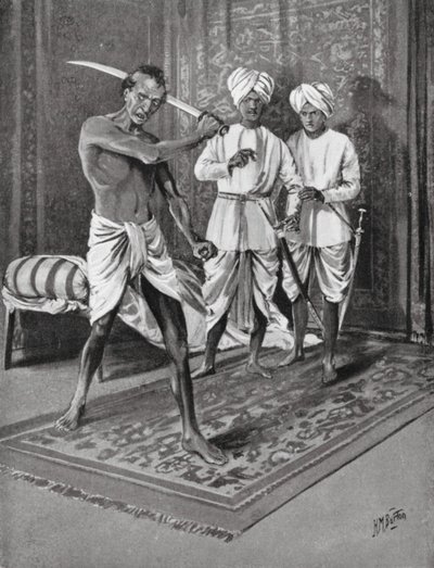 The Last Act of Malik Naib Kafur, AD 1316 by H. M. (after) Burton