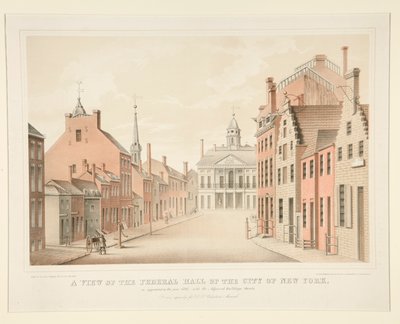 A View of the Federal Hall of the City of New York by H. R. Robinson