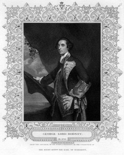 Admiral George Brydges Rodney, 1st Baron Rodney by H. Robinson