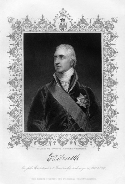 Charles Whitworth, Viscount Whitworth by H. Robinson