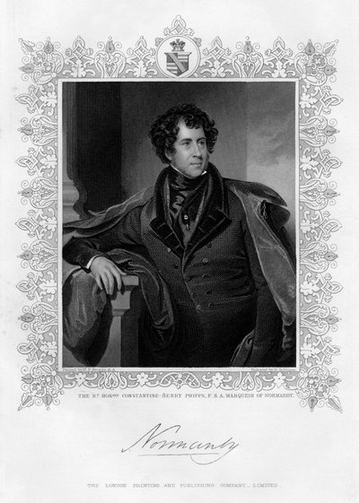 Constantine Henry Phipps, Marquess of Normandy, 19th Century by H. Robinson