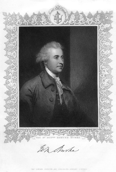 Edmund Burke, Irish Statesman, Author, Orator, Political Theorist, and Philosopher, 19th Century by H. Robinson