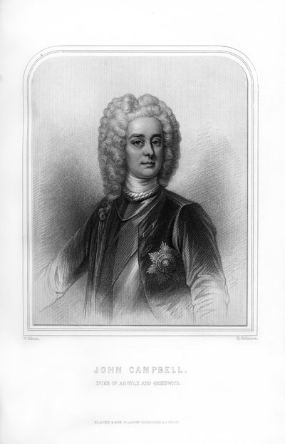 John Campbell, Duke of Argyll and Greenwich, Scottish Soldier and Statesman by H. Robinson