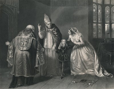 Queen Elizabeth and the Duke of York, King Richard III by H. Robinson
