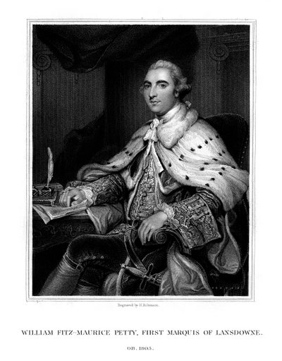 William Petty, 1st Marquess of Lansdowne, British Whig statesman by H. Robinson