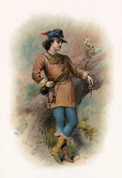 Orlando from As You Like It by H. Saunders