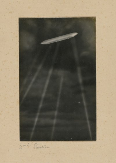 The Shooting Down of a German Dirigible Over London by H. Scott Orr