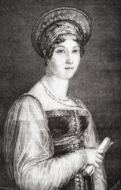 Mademoiselle Mars, engraved by La Plante, from 