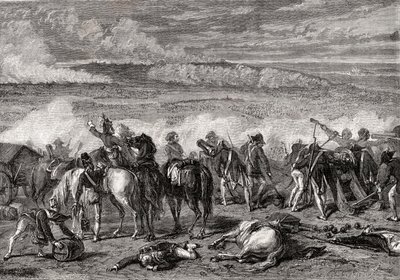 The Battle of Jemappes, 6 November 1792, Engraved by Alexandre Hurel by H. de la Charlerie