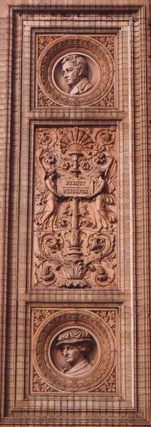 Facade of the Hamburger Kunsthalle (detail) by H. v. d. Schirrmacher G. T. and Erbe A. Hude