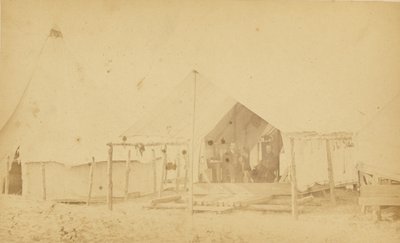 Soldiers in Tent by Haas and Peale