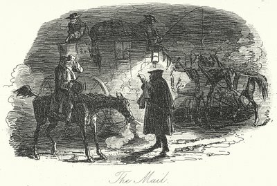 The Mail by Hablot Knight (1815-92) (after) Browne