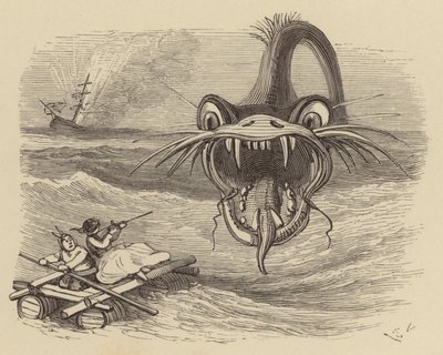 Sea serpent ahead! by Hablot Knight Browne