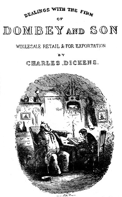 Dombey & Son Title Page by Hablot Knight Browne