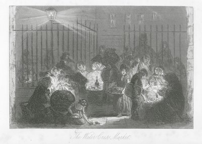 London Streets: The Water-Cress Market by Hablot Knight (1815 92) Browne