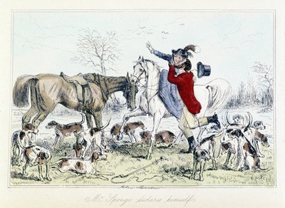 Mr Sponge Declares Himself. English Caricature on the Fox Hunt in 