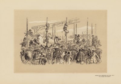 Oxford and Cambridge Boat Race, No 3, On the Bridge by Hablot Knight (1815 92) Browne