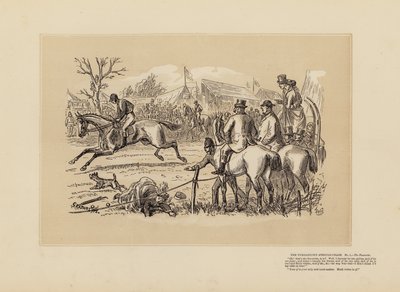 The Tumbletown Steeple-Chase, No 1, The Favourite by Hablot Knight (1815 92) Browne