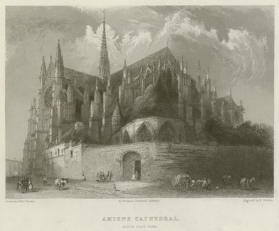Amiens Cathedral, South East View by Hablot Knight Browne
