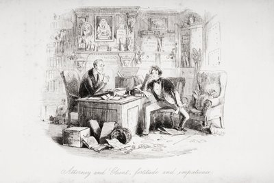 Attorney and Client, fortitude and impatience, illustration from 