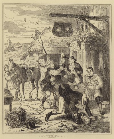 Farraday Apprehending Alexander and Michael M. Reaud by Hablot Knight Browne