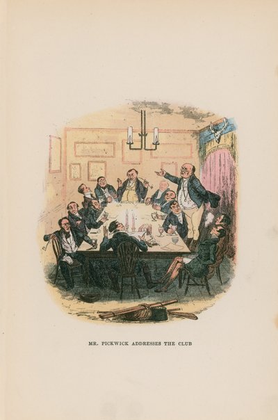 Illustration for Pickwick Papers by Hablot Knight Browne