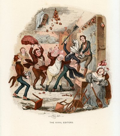 Illustration for the Pickwick Papers by Hablot Knight Browne