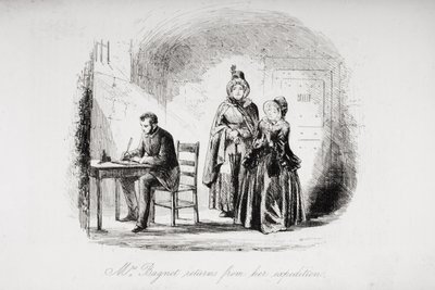 Mrs. Bagnet Returns from Her Expedition, illustration from 