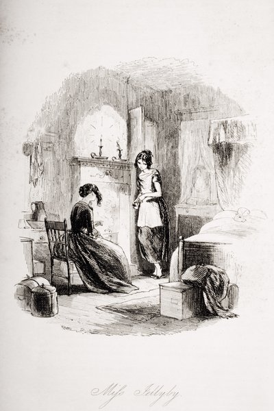 Mrs. Jellyby by Hablot Knight Browne