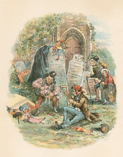 Scene from The Old Curiosity Shop by Charles Dickens by Hablot Knight Browne