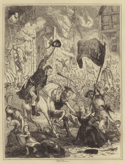The London Riots by Hablot Knight Browne