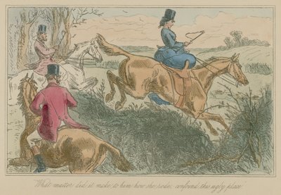 What Matter Did It Make to Him How She Rode, Confound This Ugly Place by Hablot Knight Browne